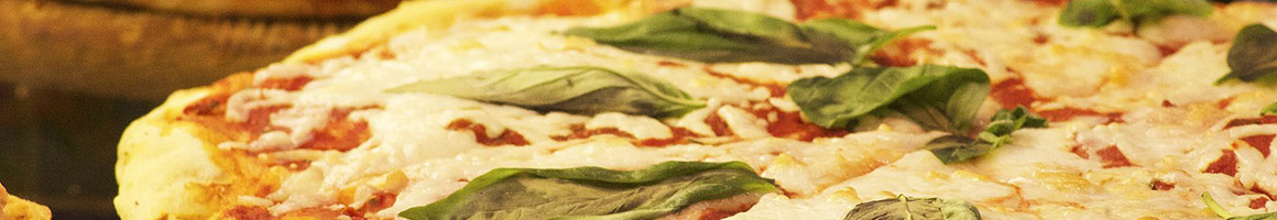 Eating Italian Pizza at Francesco's Pizza Italian restaurant in Winston-Salem, NC.